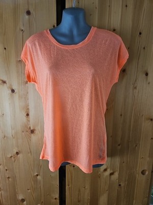 Energetic Dryplus Fitnes Damen Top In Orange Größe UK 8 EUR 36 NEU Mit Etikett