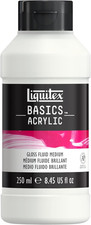 Liquitex Basics Acrylic Additive, Gloss Fluid Medium, 250 Ml Tube