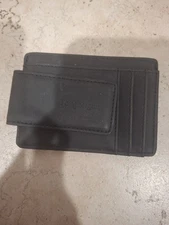 Toughergun Slim Wallet for Men with Magnetic Money - Black