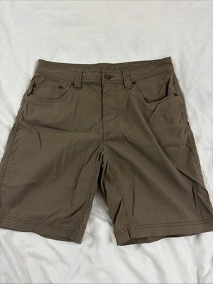 Prana Brion II Shorts Mens 32X9 Outdoor Hiking Brown Performance M3BRIO113