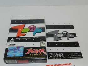 Zoop Atari Jaguar Authentic Game BOX & Manual ONLY Near Mint