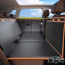 XL Back Seat Extender for Dogs, Hard Bottom Dog Car Seat Cover for Truck Back...