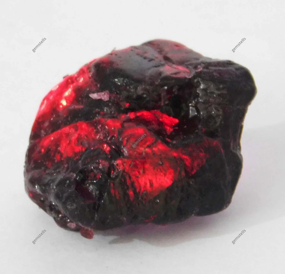 Natural 129 Ct Red Garnet Rough Earth Mined CERTIFIED Loose Gemstone - Image 3 of 4