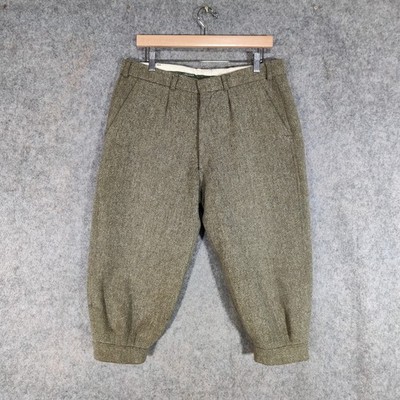 Holden Breeks Herren Größe W33 Grün Donegal Tweed Country Shooting Plus Fours