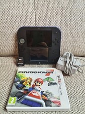 Nintendo 2DS With Mario Kart 7 Black And Blue Tested Working Everything Original