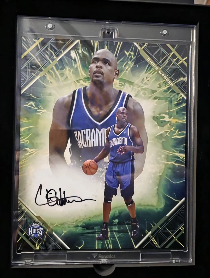 2025 Fanatics Under Wraps Emanate NBA Chris Webber Auto Green /99 - Image 1 of 2