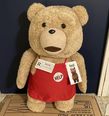 Ted Movie 24” Talking Plush “Apron” Teddy Bear R Rated LIFE SIZE NWT In Box  2012