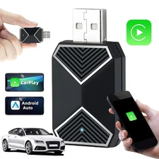 Mini Wireless CarPlay Adapter For Android Auto &Apple USB Car Dongle Connect Box