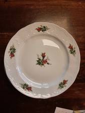 12 Kuchenteller Marke Seltmann Weiden Bavaria mit Goldrand, Rosen