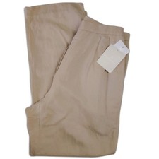  59 Liz Claiborne LizSport Petite Desert Florals Linen Blend Tan Pants NWT Sz12