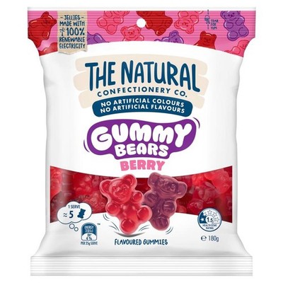 The Natural Confectionery Co. Gummy Bears Berry