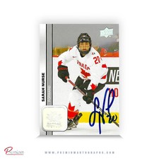 Sarah Nurse Team Canada Auto 2022-23 Upper Deck Hockey Card #51