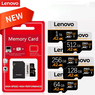 LENOVO 1TB 512GB 256GB 128GB Micro TF SD Card High Speed Class Flash Memory