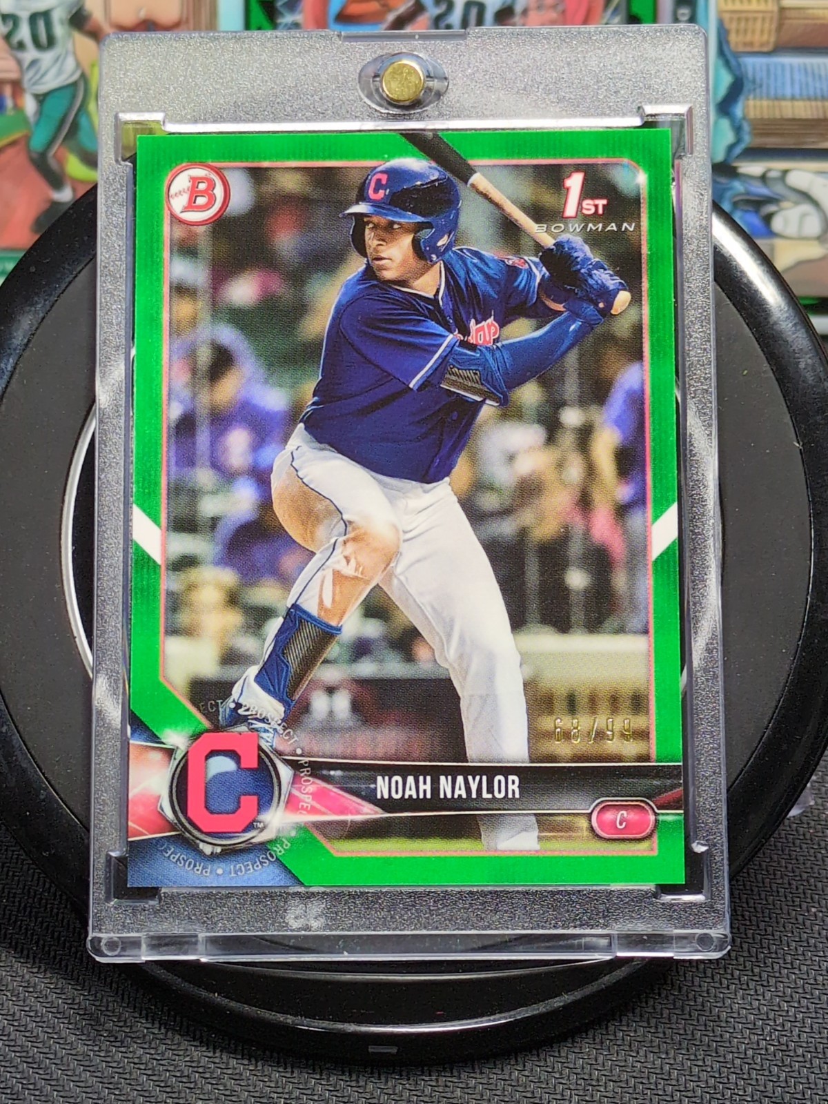 2018 Bowman Draft Noah Naylor GREEN  Parallel 1st Bowman Guardians /99