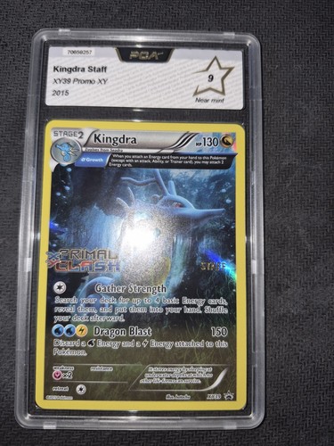 2015 POKEMON CARD XY BLACK STAR PROMOS #XY39 KINGDRA STAFF - HOLO PCA 9