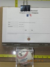 For Sale is:(1)TitoFrancona Autographed Baseball w/AuthenticationHologramSticker