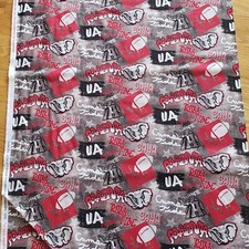 1/2 yd UNIV of ALABAMA CRIMSON Fabric Cotton Digital Print COLLEGE Sykel AL1235