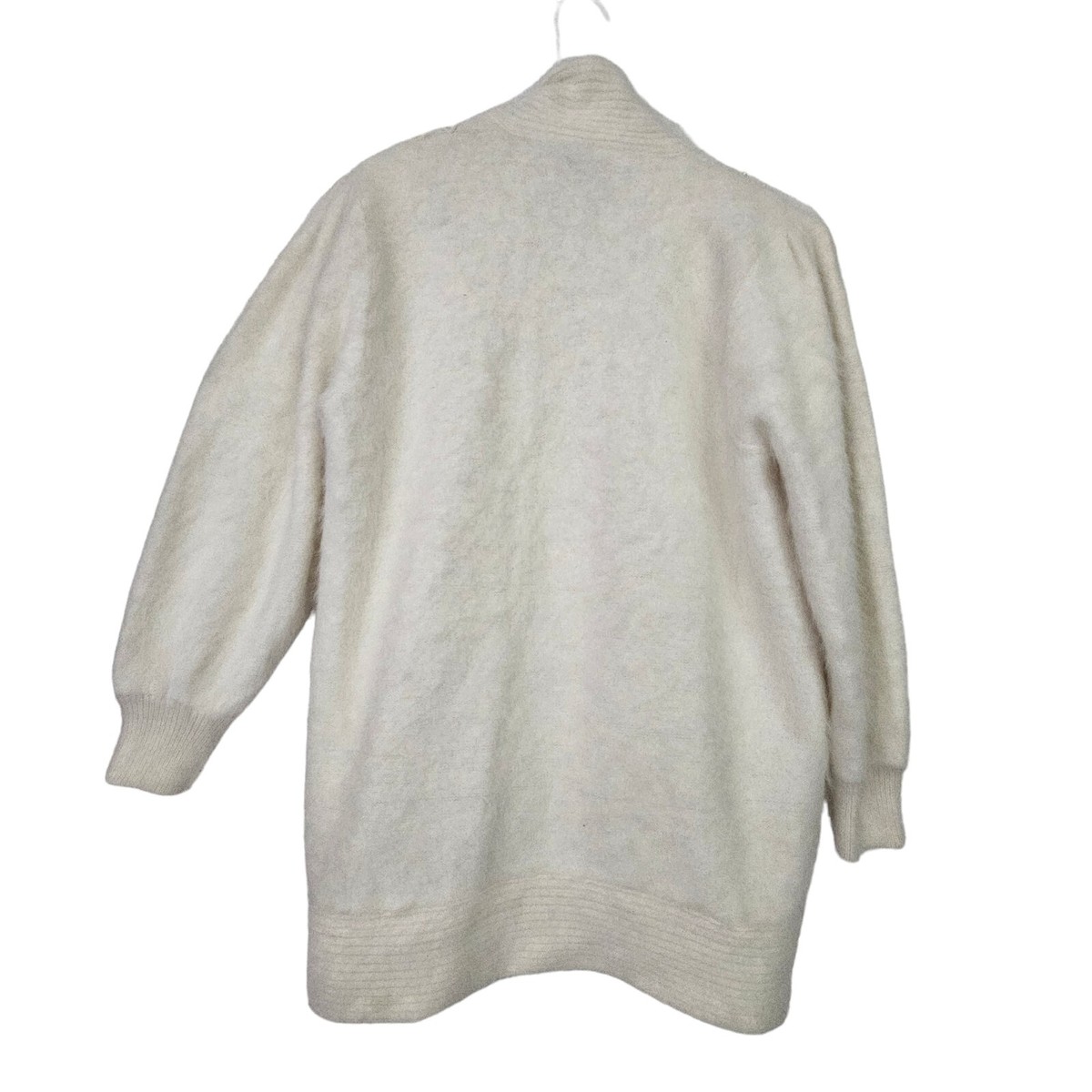 Fully Fashion Vintage Angora Rabbit Hair Pearl Long Sleeve