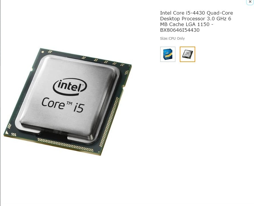 Intel Core i5-4430 Core i5 4th Gen Haswell Quad-Core GHz LGA