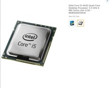 Intel Core i5-4430 - Core i5 4th Gen Haswell Quad-Core 3.0 GHz LGA 1150 84W Inte