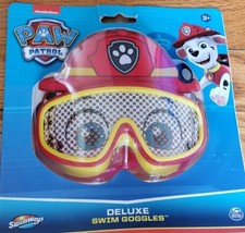 NEW Nickeloden Paw Patrol Deluxe Swim Goggles 3  MARSHALL 