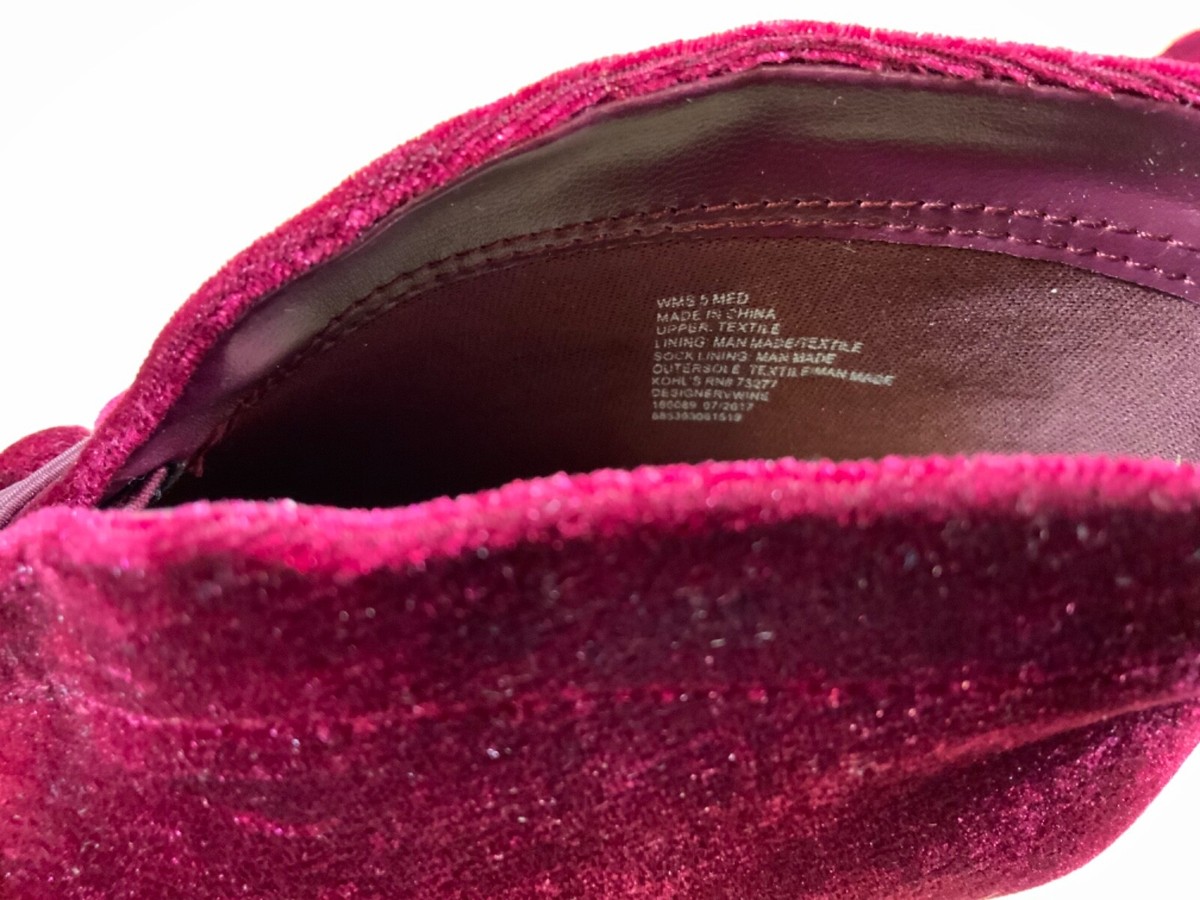 New Women's Apt.9 Ankle Bootie High Heel Shoes Size 5 in Velvet