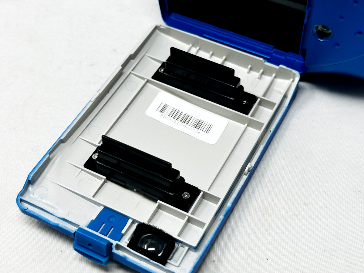 Polaroid 300 Instant Camera, Blue - Parts Only, Red Blinking