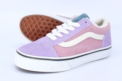 VANS KIDS SHOES OLD SKOOL SNEAKER KS 13 EUR 30,5 SUEDE SHERPA MULTI COLOR BLOCK