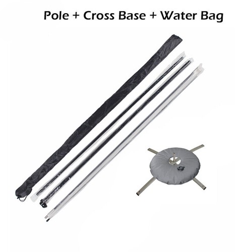 Flag OPEN Double Side 2.8m Feather Advertising Banner with Cross Base Water Bag - Picture 5 of 10