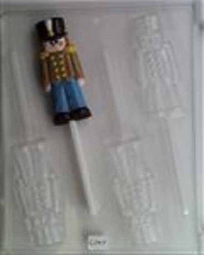 Christmas Toy Soldier Lollipop chocolate fondant molds Lot of 2 molds - 第 2/2 張圖片