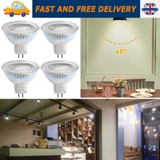 4Pcs MR16 G5.3 5W LED Light Bulb Energy Saving Downlight Cold White Spotlight UK