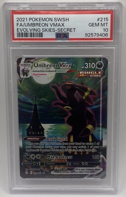 PSA 10 Umbreon VMAX Alternate Alt Art 215/203 Pokemon 2021