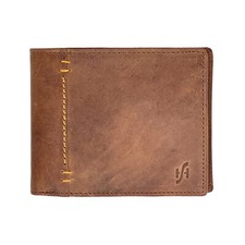 Image of StarHide Mens RFID BLOCKING Distressed REAL Leather Wallet Gift Boxed 1055