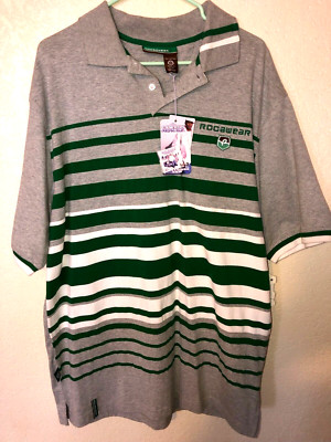 Men's Shirt Rocawear Roca Wear Roc-A-Wear Vintage Medium M Oversized Polo NWT US