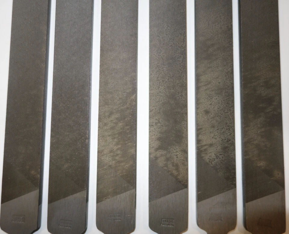 6 x Vintage Eclipse Flat Hand File LARGE 12" Files - Image 3 of 4