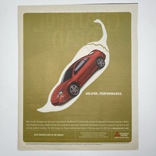 2004 Mitsubishi Motors PRINT AD Eclipse Performance Bold V6 Car Chili Silhouette
