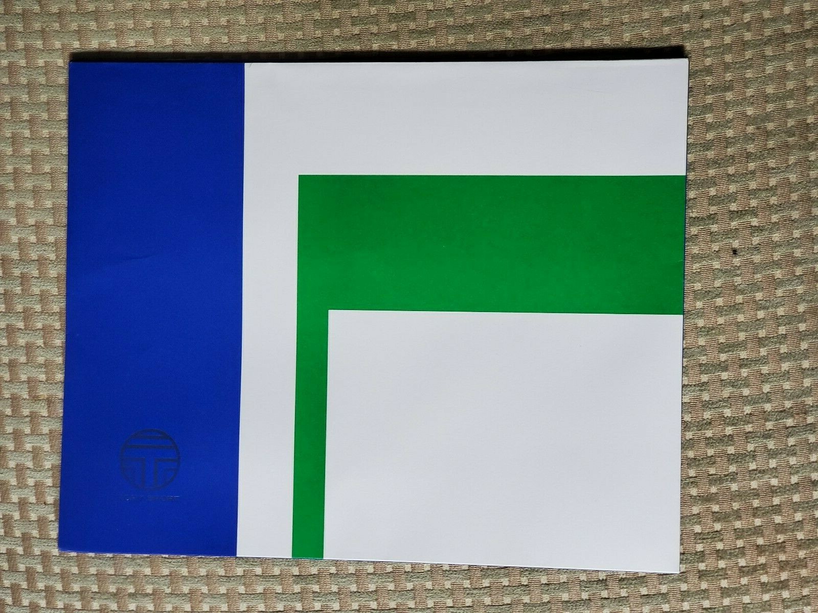 TORY SPORT Large Triangle GIFT BAG Flap Closure 13"Lx10.5"Hx5"W w Tissue (New) thumbnail 4