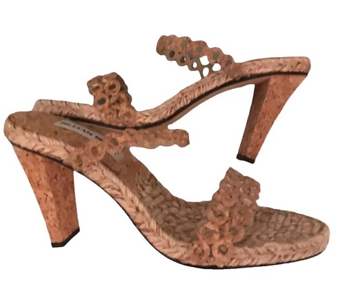 Woodstock Vintage Brand Mens Bert Suede Outdoor Sandal Sz 8 M Brown Straps Cork Woodstock Bert Leather Slip On Corkbed Slide Sandals 2  main image 4