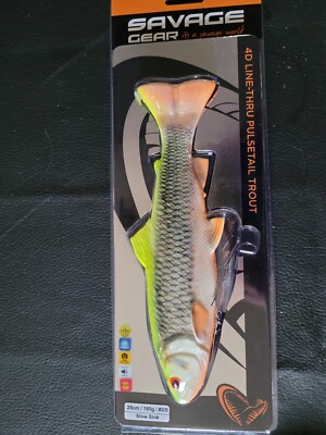 Savage Gear 4D Line Thru Pulsetail Trout 25cm 185g SS Lemon Chub Schleppköder !!