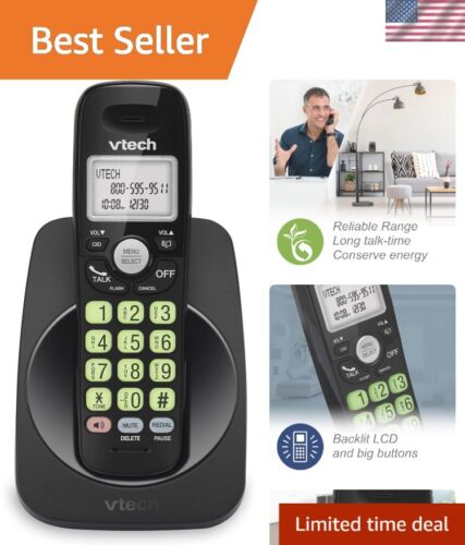 User-Friendly DECT 6.0 Cordless Phone – Caller ID, Large Display, 1000ft Range