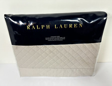 Ralph Lauren Wyatt Standard Sham Vintage Silver Diamond Quilted 130