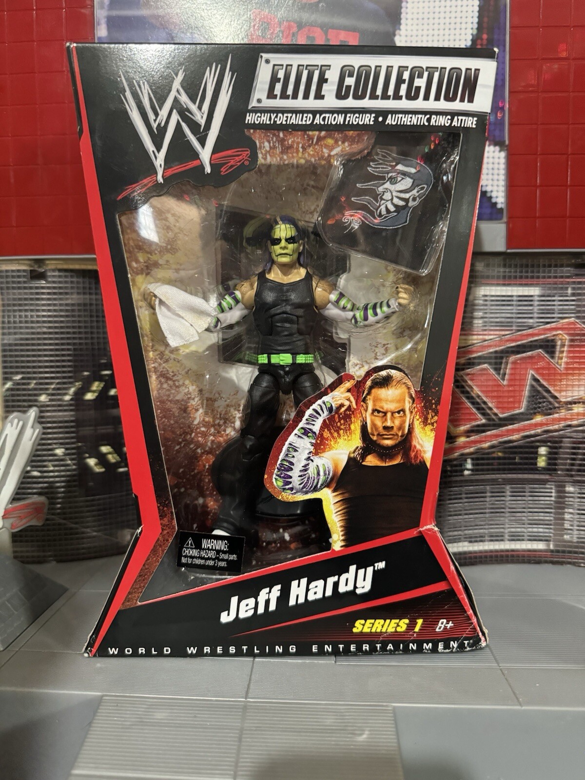 WWE ELITE 1 JEFF HARDY MINT ON CARD UNRELEASED RARE