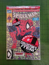 Marvel Spider-Man #1 Green&Black bagged NM- 1990 Signed by Todd McFarlane both