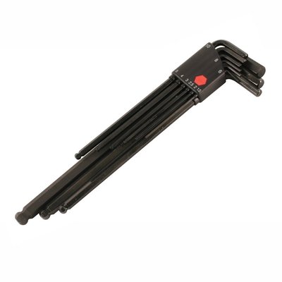 Wiha 36990 9-Piece Metric Ball End Long Hex L-Key Set in ProStar Holder
