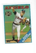 2001 Topps Archives Baseball Card #182 DON SUTTON Angles   MINT