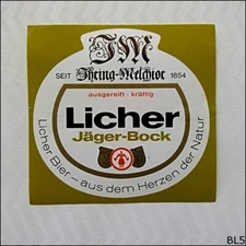 Licher Jager-Bock Beer Label (BL5)