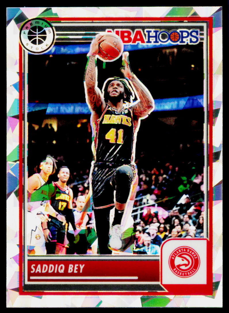 2023-24 Panini NBA Hoops Premium Stock Saddiq Bey #17 Ice Prizms