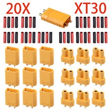 20 Pcs XT30 Male Female Bullet Connectors Plugs For RC Socket Lipo Battery