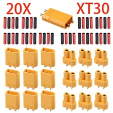20 Pcs XT30 Male Female Bullet Connectors Plugs For RC Socket Lipo Battery