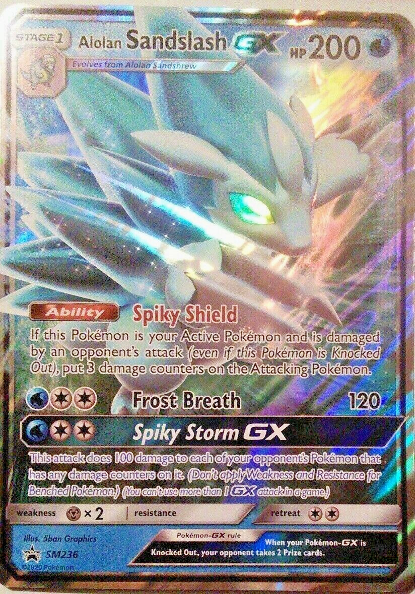 Pokémon TCG - Alolan Sandslash GX - SM236 Jumbo - Oversize S&M Promo [Near Mint]